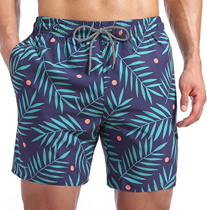 Photo 1 of Biwisy Mens Swim Trunks Quick Dry Beach Shorts Mesh Lining Swimwear Bathing Suits with Pockets size medium
