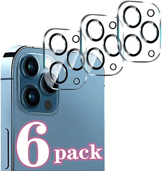 Photo 1 of [6 Pack] OuYteu Tempered Glass Camera Lens Protector for iPhone 13 Pro 6.1", iPhone 13 Pro Max 6.7", 9H Hardness, Ultra HD Clear, Anti-Scratch, Easy to Install, Case Friendly [Does not Affect Night Shots]
4 x units