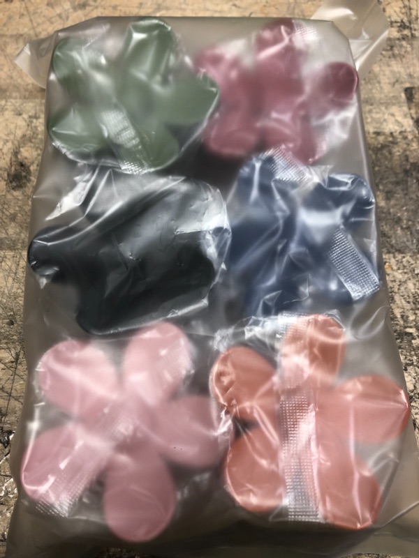 Photo 1 of 6 PCS Hair Claw Clips Big Hair Clips Plastic Matte Flower Hair Clips for Women Girls Non Slip Jaw Clips Barrettes Hair Accessories Hair Clip for Thick Hair (6 Colors C)