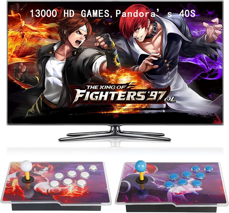 Photo 1 of FVBADE [13000 Game in 1 40S Pandora Box Retro Games Arcade Game Console with Two Separate Host for PC & Projector & TV 3D Games 1-4 Players Category Favorite List Save/Search/Hide/Pause/Delete Game
