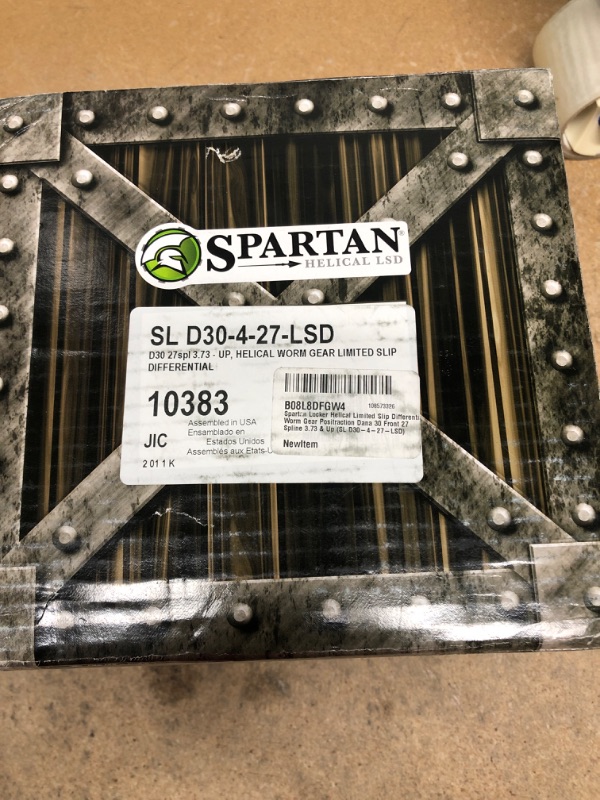 Photo 4 of Spartan Locker Helical Limited Slip Differential Worm Gear Positraction Dana 30 Front 27 Spline 3.73 & Up (SL D30-4-27-LSD)