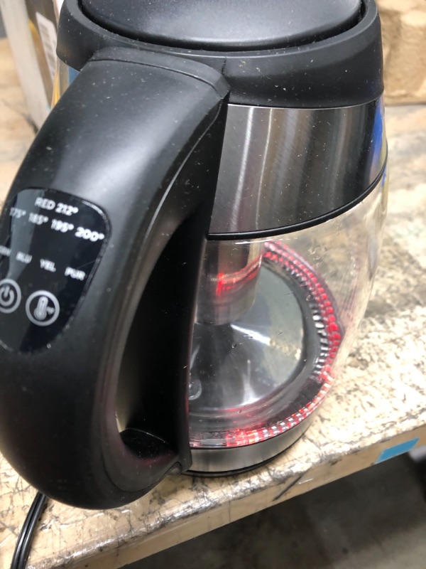 Photo 4 of Chefman Electric Kettle w/ Temperature Control, No. 1 Kettle Manufacturer in U.S., Removable Tea Infuser, 5 Presets, LED Indicator Lights, 360° Swivel Base, BPA Free, Stainless Steel, 1.8 Liters Temp. Control Electric Kettle