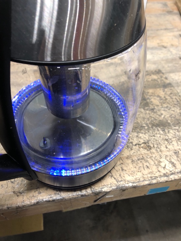 Photo 3 of Chefman Electric Kettle w/ Temperature Control, No. 1 Kettle Manufacturer in U.S., Removable Tea Infuser, 5 Presets, LED Indicator Lights, 360° Swivel Base, BPA Free, Stainless Steel, 1.8 Liters Temp. Control Electric Kettle