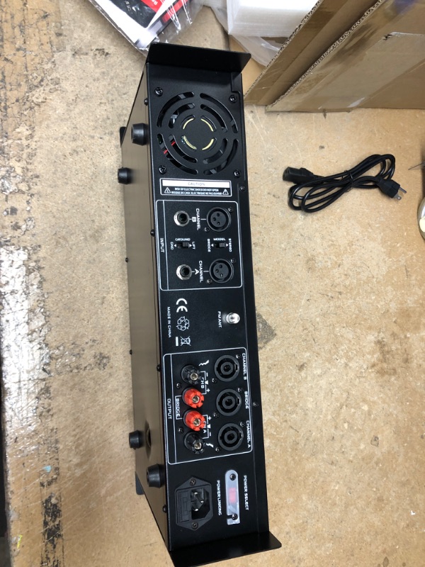 Photo 1 of 2-Channel Bluetooth Power Amplifier - Pyle & StarTech.com 8 Outlet Horizontal 1U Rack Mount PDU Power Strip- 120V/15A - w/ 6ft Power Cord (RKPW081915) 2000W Pro Power Amplifier + PDU Power Strip