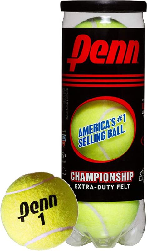 Photo 1 of 2 PACK
Penn Championship Tennis Balls - Extra Duty Felt Pressurized Tennis Balls
