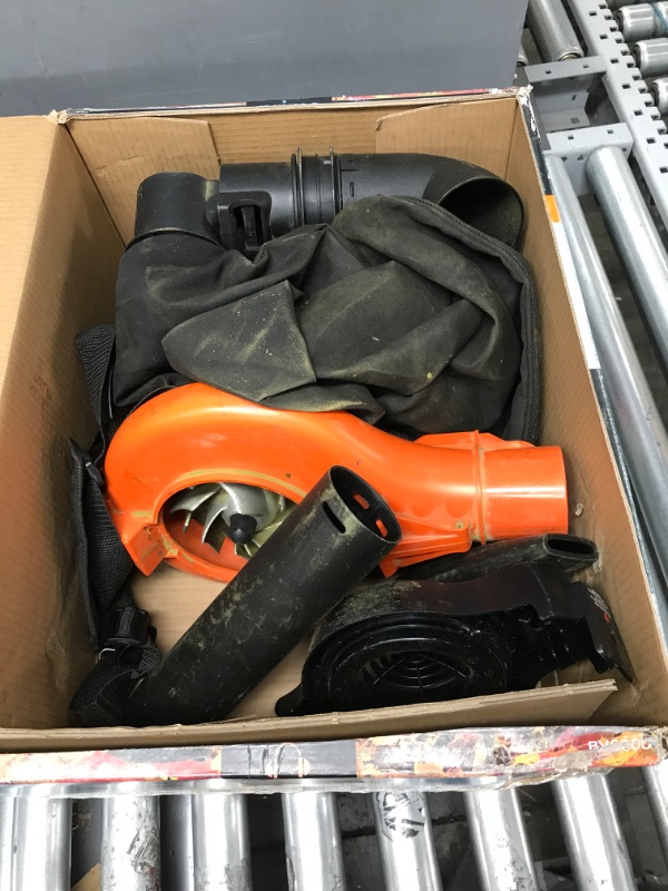 Photo 2 of BLACK+DECKER 3-in-1 Electric Leaf Blower, Leaf Vacuum/Mulcher, Corded, 12-Amp 