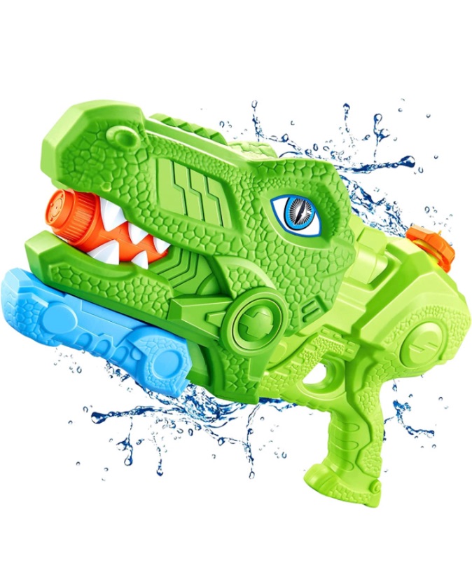 Photo 1 of 1400CC Tyrannosaurus Water Gun Toys, Adjustable Super Soaker Water Guns Toy, Water Squirt Guns Fighting Play Toy for Summer Swimming Pool Party Beach Outdoor Activity Gifts & Water Toys for Boys