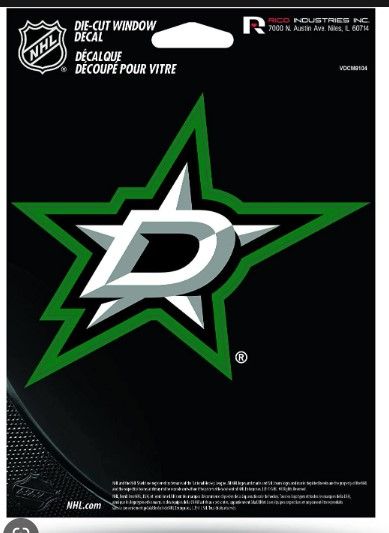 Photo 1 of Dallas USA Starzzz City Sport Hockey Team Sticker Die-Cut Logo Label Decal 14'' X 11''