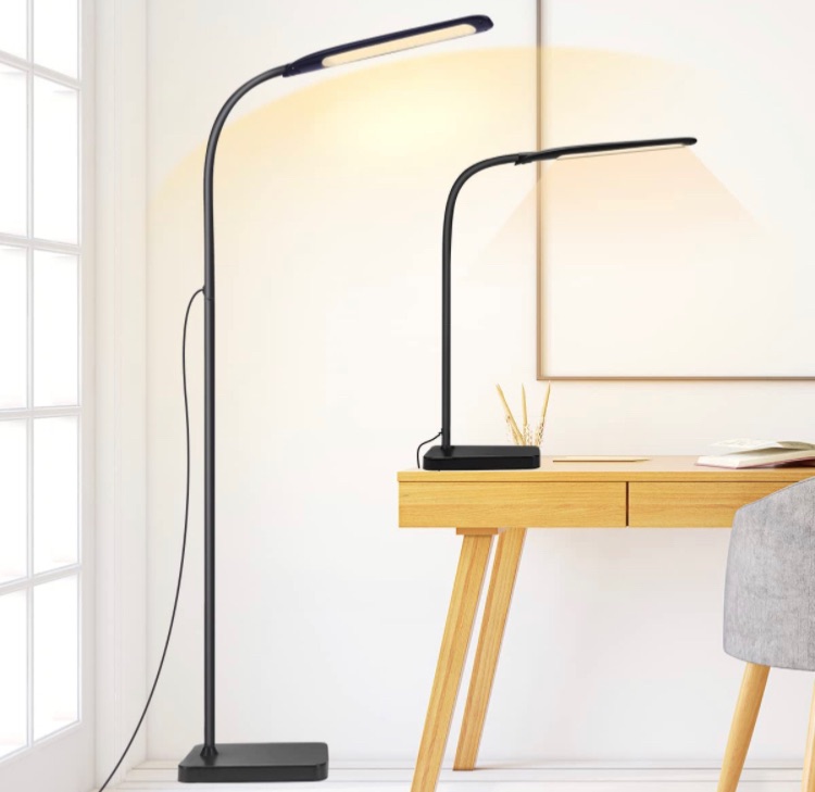 Photo 1 of LED Floor Lamp, Joymon Adjustable Gooseneck Standing Lamp