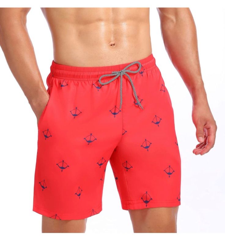 Photo 1 of size medium  Biwisy Mens Swim Trunks Quick Dry Beach Shorts Mesh Lining Swimwear Bathing Suits with Pockets