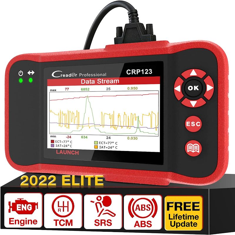 Photo 1 of LAUNCH OBD2 Scanner CRP123 Elite - 2022 Newest Model Engine/ABS/SRS/Transmission Diagnostic Scan Tool SRS Airbag Code Reader,Lifetime Free Update