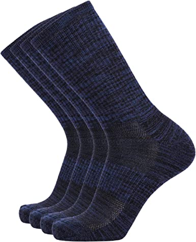 Photo 1 of Enerwear 4P Pack Men's Merino Wool Blended Blister Free Trail Socks