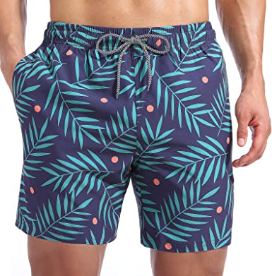 Photo 1 of LARGE Biwisy Mens Swim Trunks Quick Dry Beach Shorts Mesh Lining Swimwear Bathing Suits with Pockets
