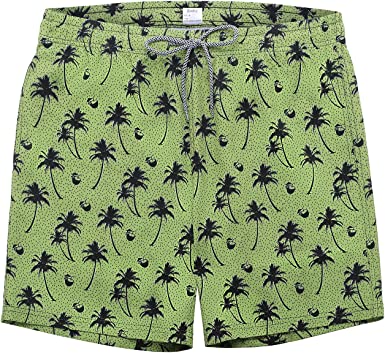 Photo 1 of Medium Biwisy Mens Swim Trunks Quick Dry Beach Shorts Mesh Lining Swimwear Bathing Suits with Pockets
