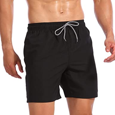 Photo 1 of Biwisy Men's Quick Dry Swimming Trunks Mesh Lining Sports Shorts Swimwear Swimming Trunks Black
SIZE XL