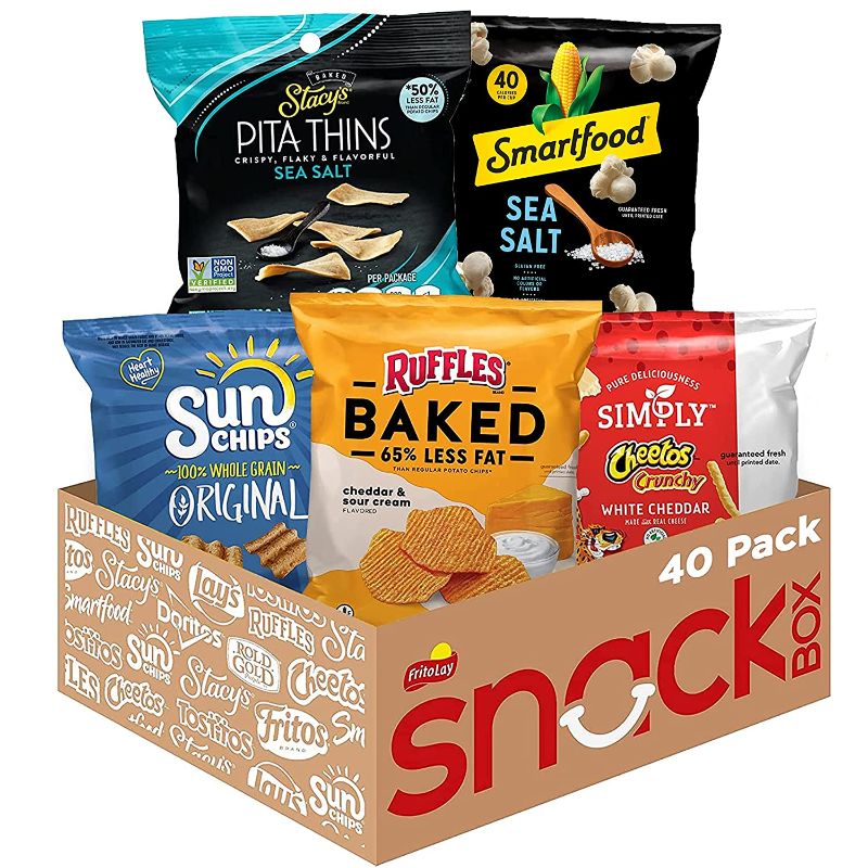 Photo 1 of 
Frito-Lay Ultimate Smart Snacks Care Package 2.0, Variety of Gluten Free & Baked Snacks, Smartfood Popcorn, Popcorners, Baked, Veggie Puffs, BAKED DORITOS 03JAN2023