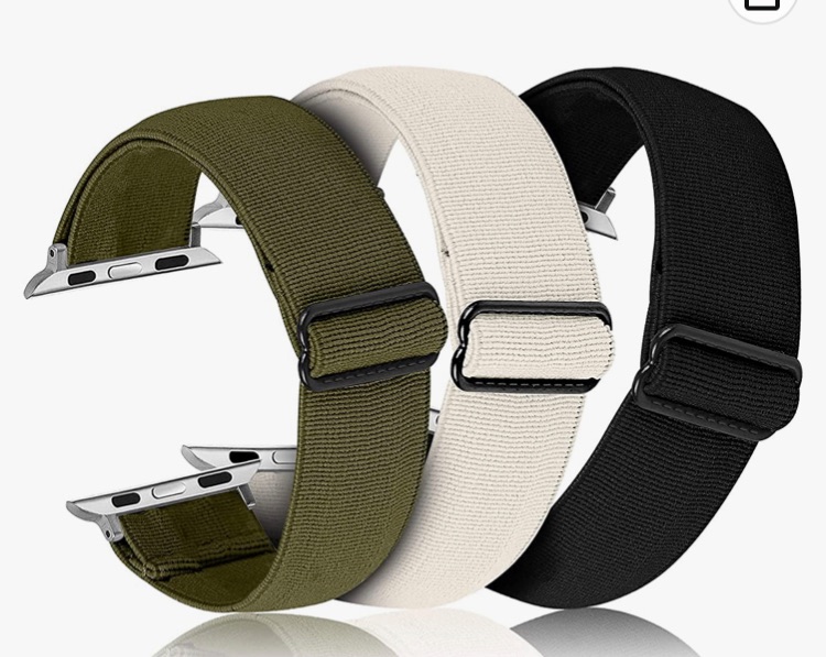 Photo 1 of Joyozy 3 Pack Stretchy Loop Bands Compatible with Apple Watch Band 40mm 38mm 42mm 44mm, Elastic 