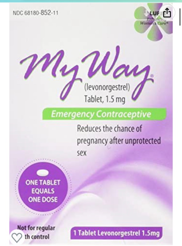 Photo 1 of *EXPIRES(9/2024)*2pk-My Way Emergency Contraceptive 1 TabletCompare to Plan B One-Step by Busuna