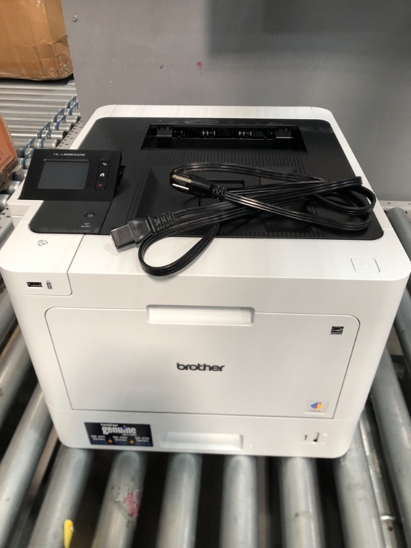 Photo 2 of Brother Color Laser Printer HL-L83 Series for Business, 2.7" Color Touchscreen, Wireless Connectivity, Automatic Duplex Printing, Mobile Cloud Printing, NFC One-Touch Connection, White, W/USB Cable
