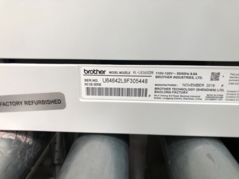 Photo 3 of Brother Color Laser Printer HL-L83 Series for Business, 2.7" Color Touchscreen, Wireless Connectivity, Automatic Duplex Printing, Mobile Cloud Printing, NFC One-Touch Connection, White, W/USB Cable
