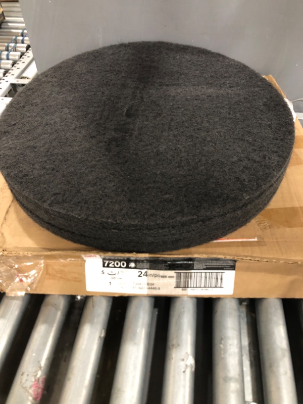 Photo 2 of 3M Black Stripper Pad 7200, 24 in, 5/Case
