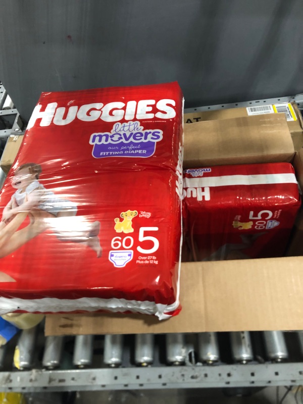 Photo 2 of Baby Diapers Size 5, 120 CT, Huggies Little Movers