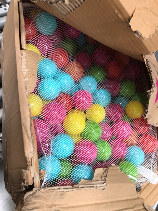 Photo 2 of BalanceFrom 23Inch Phthalate Free BPA Free NonToxic crush Proof Play Balls Pit Balls 6 Bright col