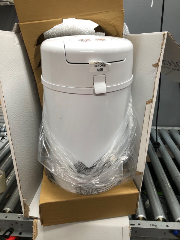 Photo 1 of Bubula Steel Diaper Pail White