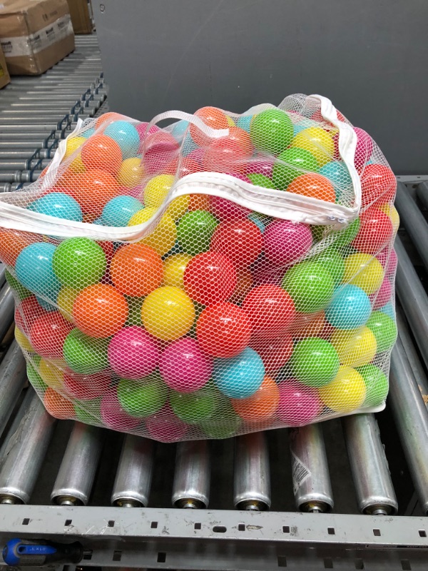 Photo 2 of Click N' Play Ball Pit Balls for Kids, Plastic Refill Balls, 200 Pack, Phthalate and BPA Free, Includes a Reusable Storage Bag with Zipper, Bright Colors, Gift for Toddlers and Kids
