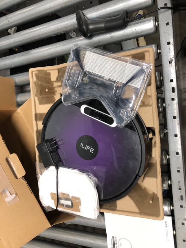 Photo 1 of ILIFE V3s Max Robot Vacuum Cleaner - 2000Pa Suction Power Automatic Robot Vacuum and Mop Combo Compatible with Alexa - Carpet Hardwood Floor Cleaning Smart Robotic Vacuum Cleaner Pet Hair
