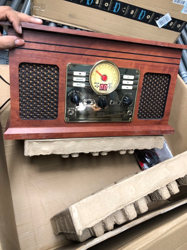 Photo 2 of Victrola - Bluetooth Stereo Audio System - Mahogany