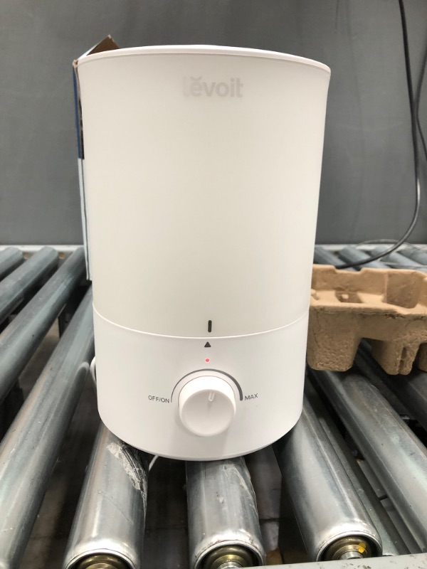 Photo 1 of LEVOIT Humidifiers for Bedroom Large Room, 3L Cool Mist Top Fill Oil Diffuser for Baby Nursery and Plants, 360° Nozzle, Quiet Rapid Ultrasonic Humidification for Home Whole House, White
