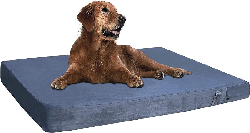 Photo 1 of  Memory Foam Dog Bed, Waterproof Lining, Machine Washable External Cover and Extra Pet Bed Case, Fit XL 48"X30" Crate
