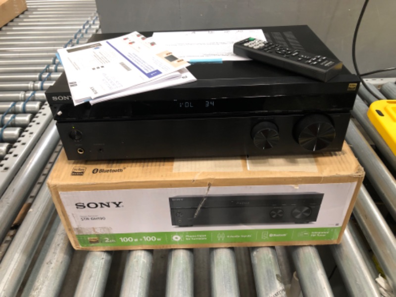 Photo 2 of Sony STRDH190 2-ch Home Stereo Receiver with Phono Inputs & Bluetooth Black
