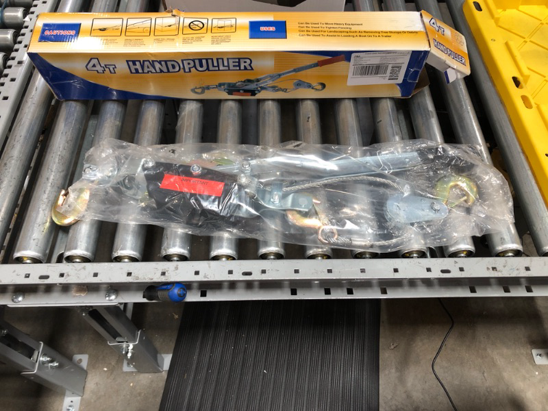 Photo 1 of 4 Ton Hand Cable Puller Winch Come Along Wire Rope

