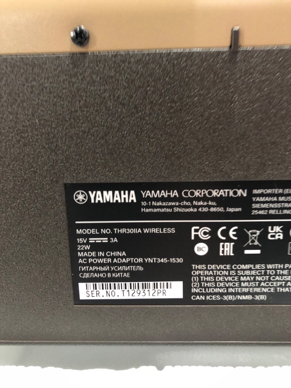 Photo 6 of Yamaha THR30IIA Wireless Acoustic Desktop Amp
