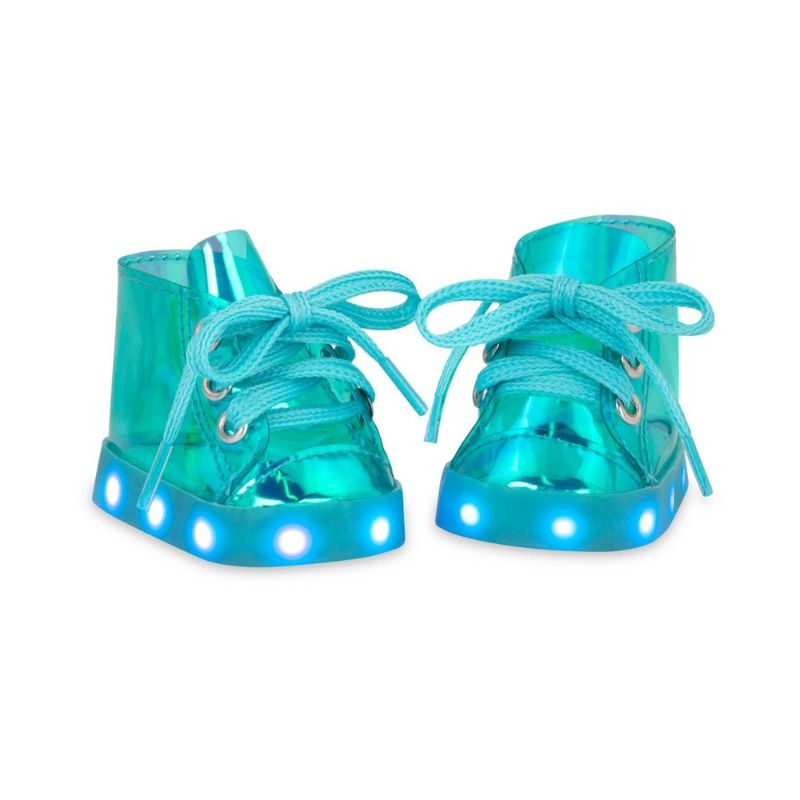 Photo 1 of 2 Pack Our Generation Fast as Lights Light-up Shoes Accessory Set for 18" Dolls
