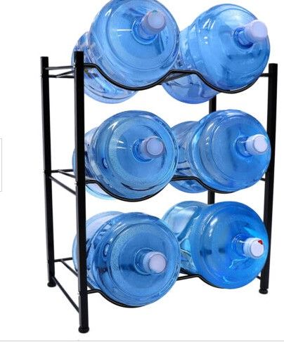 Photo 1 of 3-Tier Water Cooler Jug Rack Heavy Duty Bottle Holder Storage Rack for 6 Bottles
