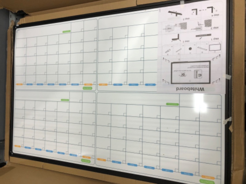 Photo 2 of JILoffice Magnetic Dry Erase Calendar Whiteboard.