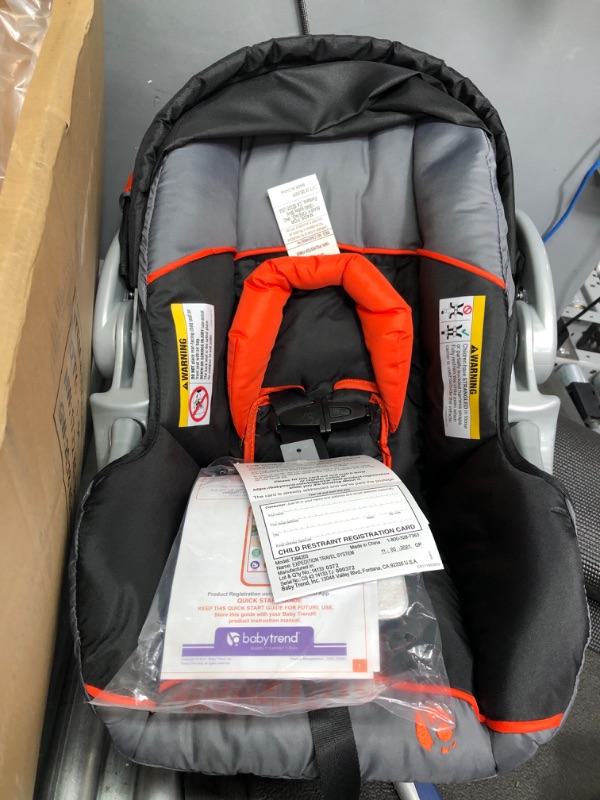 Photo 2 of Baby Trend Expedition Travel System - Millennium Orange.