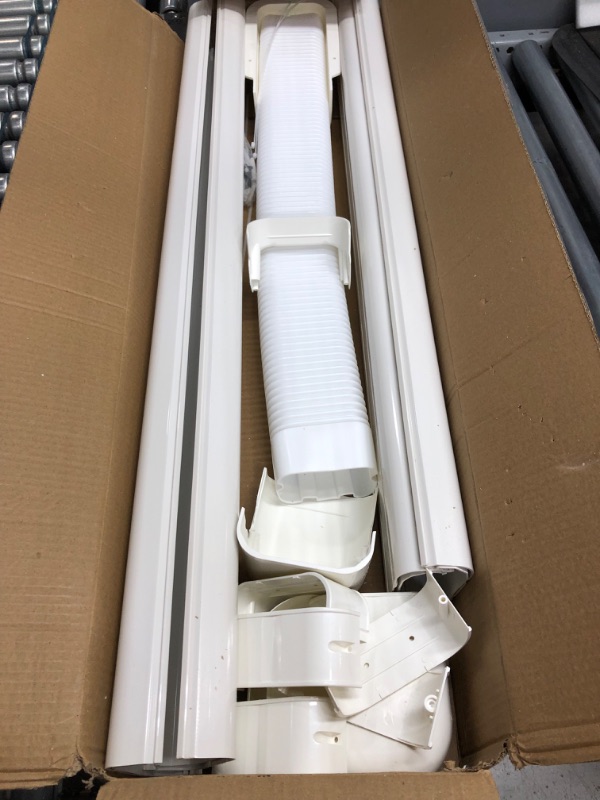 Photo 3 of LyPrem 4" 14Ft PVC Decorative Line Cover Kit for Ductless Mini Split Air Conditioners.