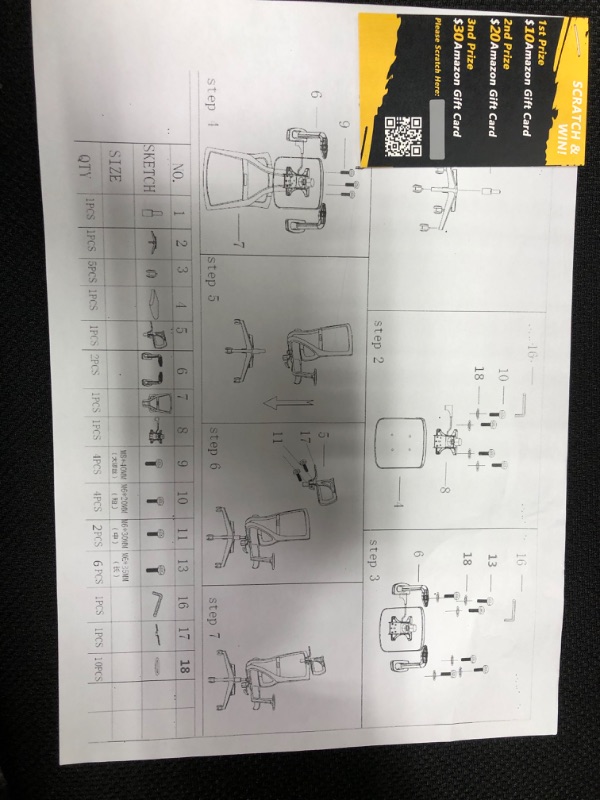 Photo 5 of Ergonomic Office Chai  Executive Swivel Chair. Picture used for reference.