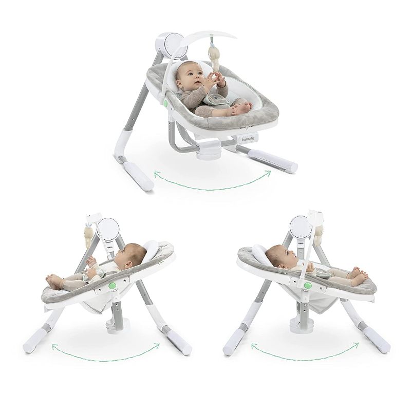 Photo 1 of ***PARTS ONLY*** Ingenuity Anyway Sway 5-Speed Multi-Direction Portable Baby Swing with Vibrations - Spruce, 0-9 Months
