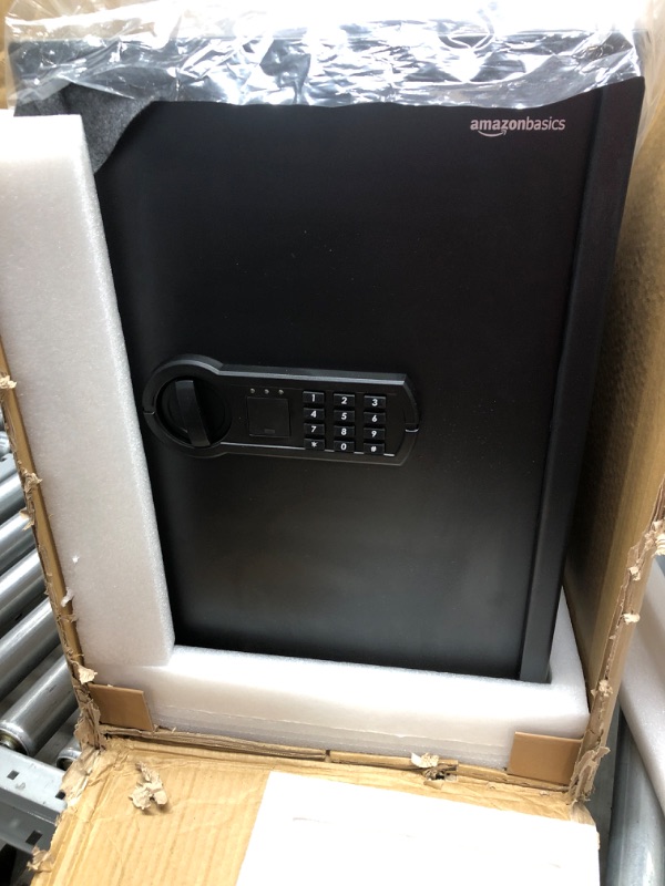 Photo 2 of Amazon Basics Steel Home Security Safe with Programmable Keypad - Secure Documents