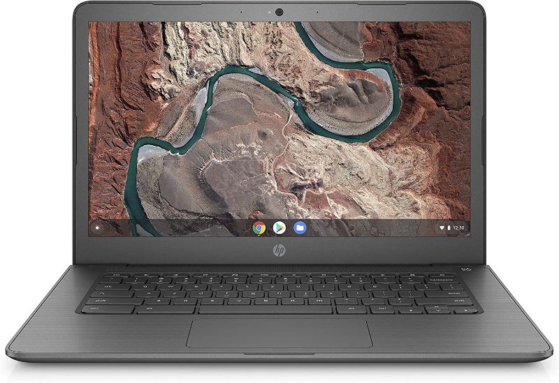 Photo 1 of 
HP Chromebook 14-inch Laptop with 180-Degree Swivel, AMD Dual-Core A4-9120 Processor, 4 GB SDRAM, 32 GB eMMC Storage, Chrome OS (14-db0020nr, Chalkboard Gray)