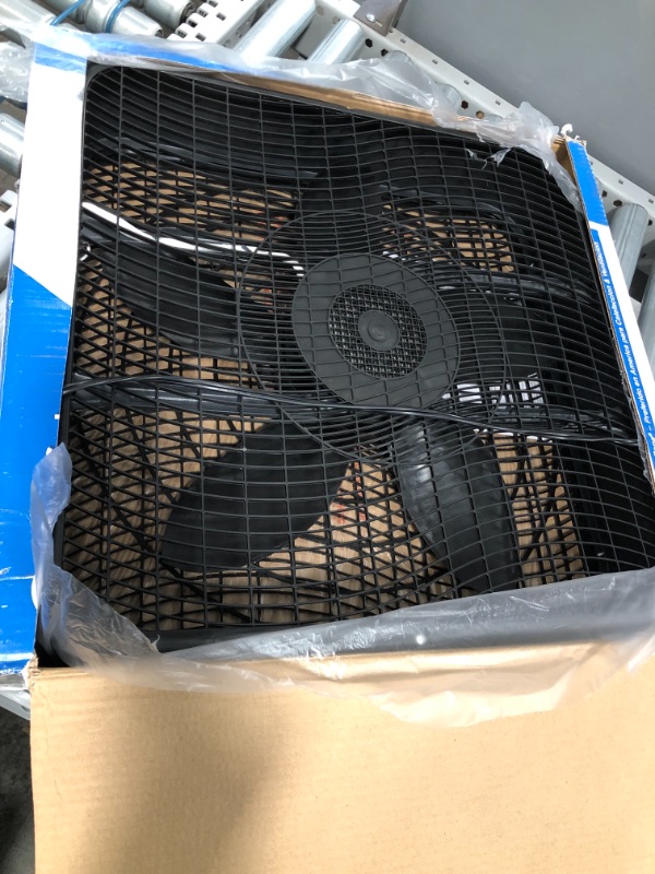 Photo 2 of 20 in. High Performance Box Fan with Carry Handle in Black