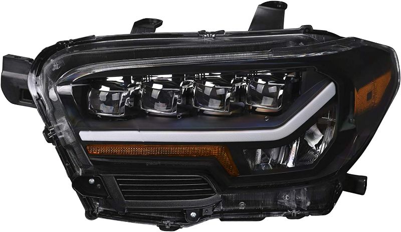 Photo 1 of Alpha Owls 7162976 Quad-Pro LED Projection Headlights Fits 2016-2020 Toyota Tacoma (LED DRL) , Black
