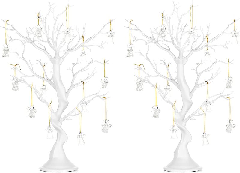 Photo 1 of  Artificial White Tree Wedding Centerpieces for Tables for Wedding Banquet Birthday Party Event Tabletop Decorations (2 Pc)