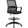 Photo 1 of BestOffice Executive Chair with Adjustable Height & Swivel, 250 Ib. Capacity, Black.
