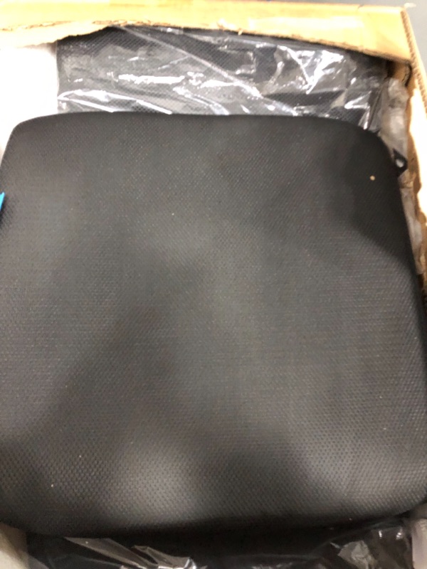 Photo 1 of Comfty Executive Leather & Mesh Office Chair, Black

